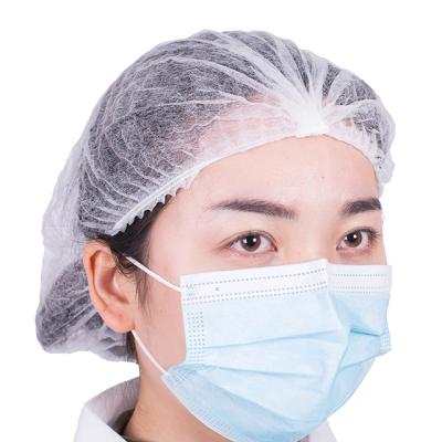 China Classic Cleaing 21/24/27 Inch White Disposable Hair Cap 100 Pack SMS Cash Hair Head Cover for sale