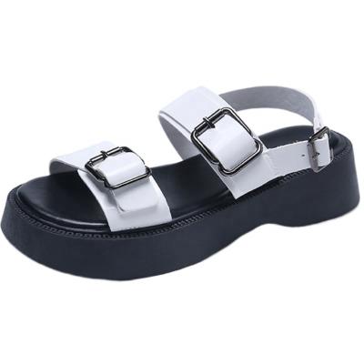 China New Arrival Sponge Platform Sandals Women's Open-Toe Roman Sandals Beach Shoes Summer Cushioning for sale