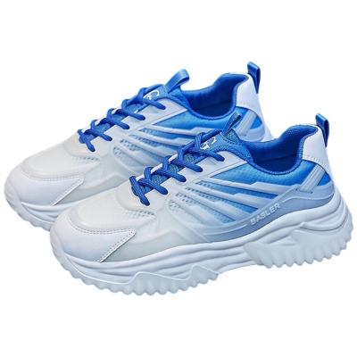 China Summer New Arrival Breathable Mesh Gradient Sport Shoes Casual Shoes Cushioning For Women for sale