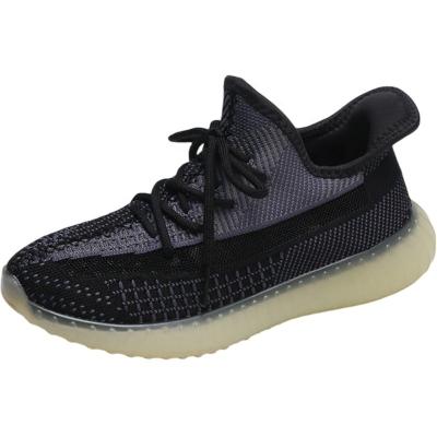 China Genuine Cushioning Yeezy 350 Shoes Men And Women Sports Fly Woven Breathable Casual Running Shoes for sale