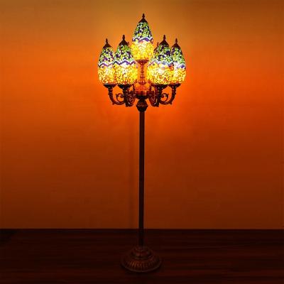 China Quality Tall Lamps Modern Guaranteed Turkish Lamps Of Stained Glass Tall Floor Lamps for sale
