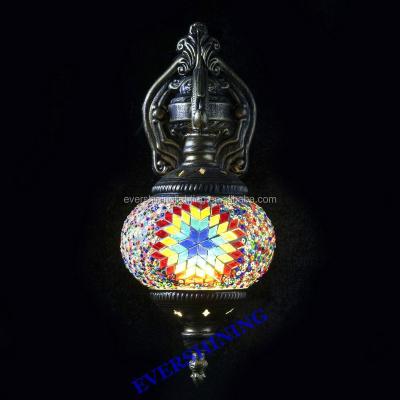 China 2019 NEW EUROPEAN DESIGN GLASS CRAFTS MOSAIC TURKISH WALL LAMPS night light decorate indoor light lamp YMA42601 for sale
