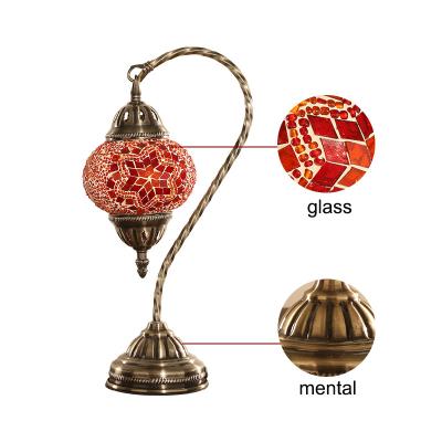 China Excellent material EUROPEAN led table lamps wholesale lamps Turkish china lamps tops from colored glass for sale