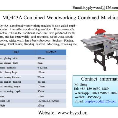 China Building Material Shops Combined Woodworking Machine for sale