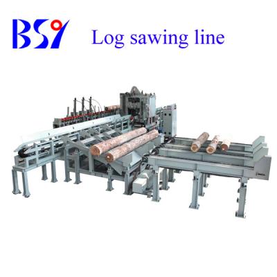 China Plwood Machinery Log Sawing Line for sale