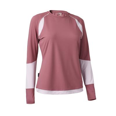 China Breathable Women Long Sleeve Jacket Thumb Hole Workout Running Yoga Shirt for sale