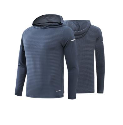 China Breathable Mens Slim Fit Long Sleeve Jacket Thumb Hole Workout Running Yoga Shirt for sale