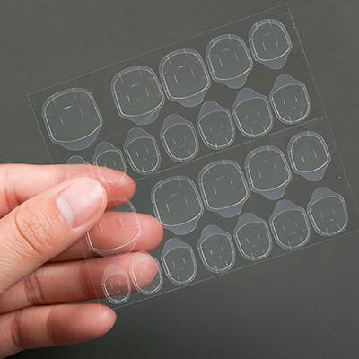 China Meaterial Salon Eco-Friendly Press On Nail Glue Strip Label Nail Sticker Double Sided Clear Adhesive Tabs DIY for sale