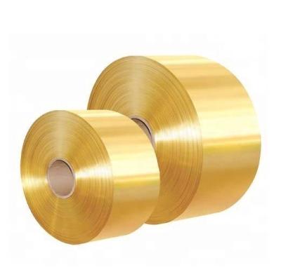 China Ductile Haotai Customize Brass Coil Strip Copper C24000 C25000 C26000 Brass Strip for sale