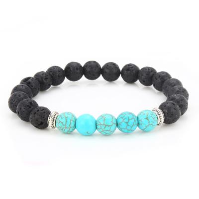 China CLASSIC Natural Lava Rock Essential Oil Stone Diffuser Bracelet, Bracelet, Healing Power Energy Bracelet for sale