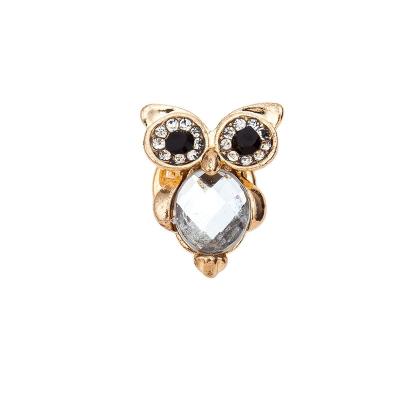 China Fashionable ALLOY Personality Owl Crystal Brooch Animal For Women Men's Clothing Scarf Accessories Party Gifts Jewelry for sale