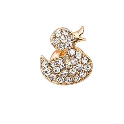 China COMBINE Beautiful Small Crystal Animal Brooch Originality Duck Fashionable Brooch Pins Women Clothing Accessories Jewelry for sale