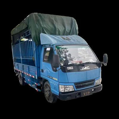 China Leather Wholesale 2015 JMC Single row box car Isuzu engine loading truck used car second hand cars for sale