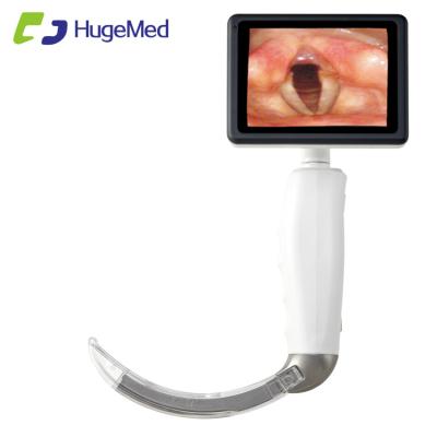 China Antimicrobial Handle Portable Video Laryngoscope with Stainless Steel Bend and Disposable Blade for OR/ER/ICU for sale