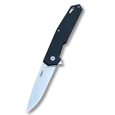 China Group of Ten open gandle blade lock 7Cr slide coating knife outdoor folding pocket knife for sale