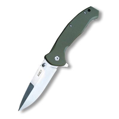 China Green Pocket Knife Non-variable Ball Bearing Swivel G10 Handle Folding Knife Ball Bearing for sale