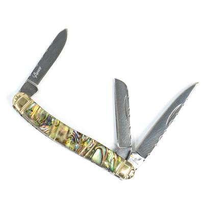 China AbaIone Stockman Pocket Knife Classic Non-variable Camping,Hunting,Survival,Self-defense Stainless Steel Pocket Knife for sale