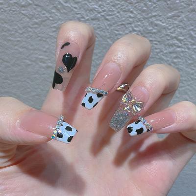 China Wholesale Customized Design Full Coverage Fashion Short Long Artificial Nails Shape Ladies Set Nail Art for sale