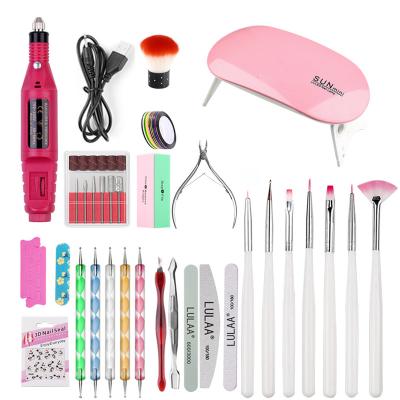 China 20 PCs Soft Nail Manicure Clay Tool Kit 20 PCs ManicureNail Kit For Beginners for sale