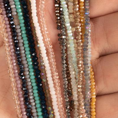 China Popular Multicolor 190pcs/set Austrian Faceted Round Glass Beads Crystal Needlework Beads For DIY Jewelry Making Accessories for sale