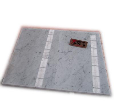 China Modern Italian Marble Tiles Bianco Carrara White Marble Luxury Tiles For Flooring for sale