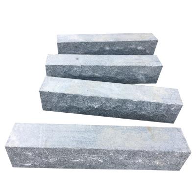 China Contemporary Natural Stone Dark Gray Granite G654 Mushroom Stone Step For Exterior Stairs for sale