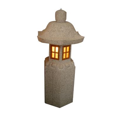 China Modern Natural Stone Garden Japanese Carved Lanterns for sale