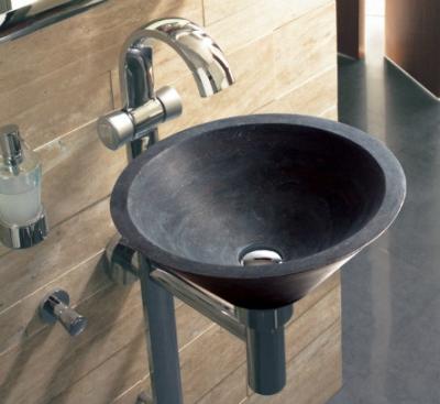 China Natural blue limestone bathroom sink honed for sale