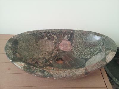 China Natural colorful stone Basin/Sink for sale