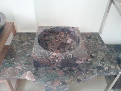 China Natural colorful stone Basin/Sink for sale