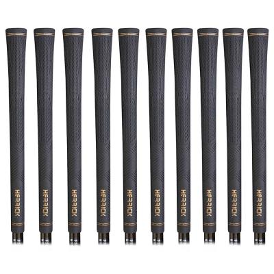 China Custom Logo Standard Size Black Rubber Golf Club Grips Golf Iron Grips for sale