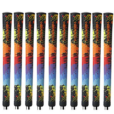 China Wholesale Rainbow Color PU Customization Rubber Golf Club Grips Standard Iron Golf Grips for sale