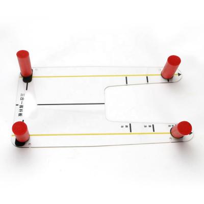 China New Acrylic Swing Calibration Gear Trap Transparent Training Auxiliary Equipment For Golf Swing Trainer for sale