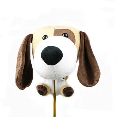 China 2019 New High Quality Cotton Plush / Plush Dog Golf Clubs Driver Headcover for sale