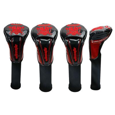 China Plush/Cotton Factory Price Custom Embroidery Golf Driver Head Cover Golf Fairway Wooden Headcovers UT Wood Club for sale