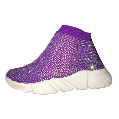 China China Wholesale Flat Women Shoes Colorful Rhinestone Custom Sneaker Shoe for sale