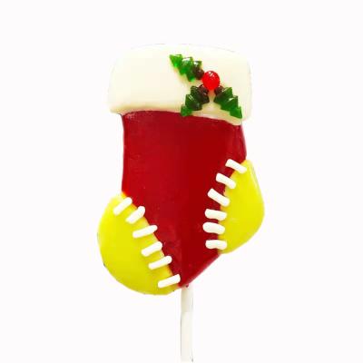 China Christmas Handmade Sugar Free Hard Candy Lollipop Stocking Lollipop at Holiday Party for sale