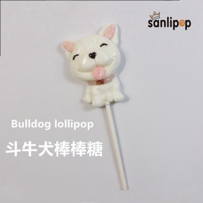 China Large Cartoon Candy Dog Lollipop Sugar Free Animal Handmade Gift for sale