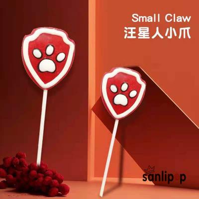 China Wang Xingren Cartoon Series Lollipop Creative Custom Pattern Sugar Free Multi Flavor Candy for sale