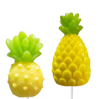 China Three fruit flavor sugarless handmade creative lollipops, fruit shape lollipops, children's gift candy 15g for sale