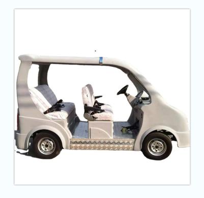 China Outdoor high-grade four-wheel guided car, electric five-seat speed car, new energy partially enclosed electric patrol car for sale