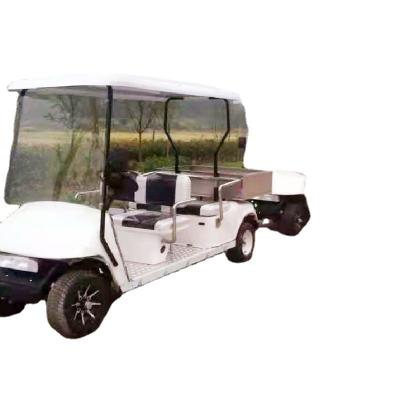 China Other New 2022 Electric ATV Ball Games Favor Price Four Seater With Cargo Box Guided Car Off-Road Electric Golf Cart for sale