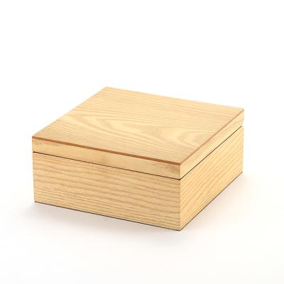 China Large number of currently available wooden product manufacturers of tea leaf wooden storage box wholesale four grids for sale