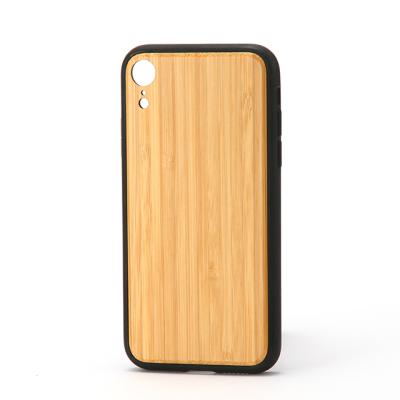 China Wooden Products Factory Applicable To Phone XR Mobile Phone Case Apple XR Wooden Case Four Corner Anti-drop Inclusive Walnut for sale