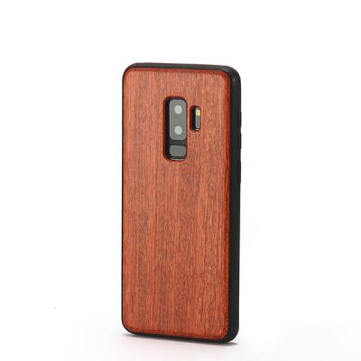 China Wood Products Rosewood Bamboo PC+Back Cover Phone Case ForSAMSUNG S9Plus Wooden Cell Phone Shell for sale