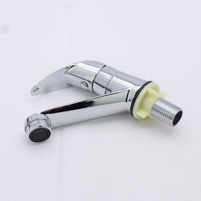 China Metered Faucets Polished Chrome Plated Bathroom Sink Faucet Sink Faucet for sale