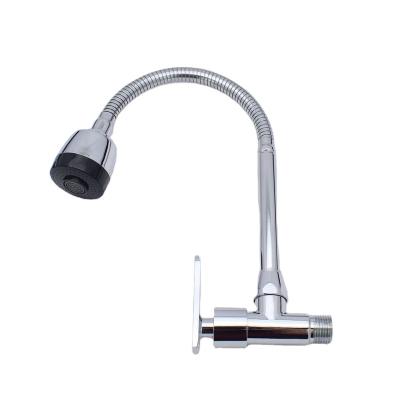 China Sense Faucets single cold long-neck rotary sink faucet installed on deck for sale