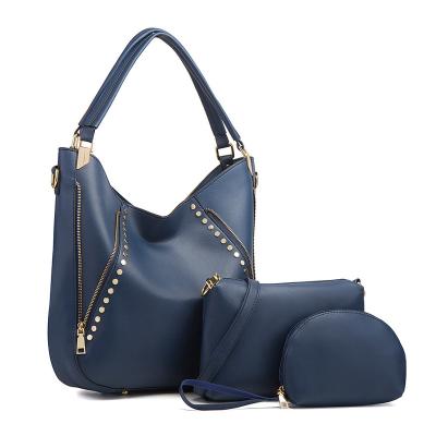 China Lady Luxury New Design handbag women's handbags women shoulder bags ladies 3pcs set shoulder bag woman for sale