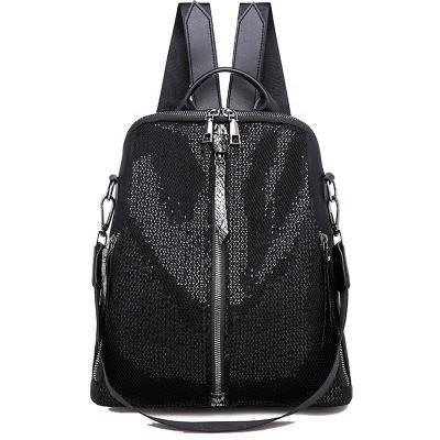 China Black waterproof fabric mini backpack purse backpack for women bookbag purse for women mini backpack purse women bags for sale