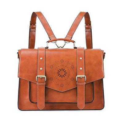 China Lady Backpack for Women Briefcase Messenger Laptop Bag Vegan Satchel Leather Work Bags Fits 15.6 Inch Laptops for sale